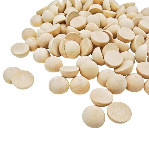 100 Stück halbe Holzperlen 30mm Naturbelassene unbehandelte Holzhalbkugeln Runde gespaltene Holzkugeln für DIY-Projekte Bastelarbeiten 100 Stück halbe Holzperlen 30mm Naturbelassene unbehandelte Holzhalbkugeln Runde gespaltene Holzkugeln für DIY-Projekte Bastelarbeiten von Anktily