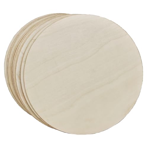 15 unlackierte Holzkreise, Scheiben zum Basteln, 25 cm, blanko, Holzscheiben, runde Ausschnitte für DIY Malerei und Heimdekoration 15 unlackierte Holzkreise, Scheiben zum Basteln, 25 cm, blanko, Holzscheiben, runde Ausschnitte für DIY Malerei und Heimdekoration von Anktily