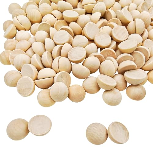 200 Stück halbe Holzperlen 20mm Naturbelassene unbehandelte Holzhalbkugeln Runde gespaltene Holzkugeln für DIY-Projekte Bastelarbeiten 200 Stück halbe Holzperlen 20mm Naturbelassene unbehandelte Holzhalbkugeln Runde gespaltene Holzkugeln für DIY-Projekte Bastelarbeiten von Anktily