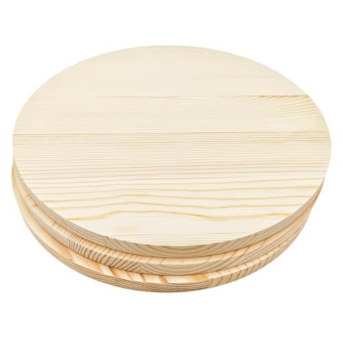 3 x Kreis-Plaketten aus Kiefernholz, 30,5 x 1,5 cm, blanko, unlackiert, runde Holzkreise, Plaketten für Bastelprojekte, Gravur, Holzverbrennung, Malerei 3 x Kreis-Plaketten aus Kiefernholz, 30,5 x 1,5 cm, blanko, unlackiert, runde Holzkreise, Plaketten für Bastelprojekte, Gravur, Holzverbrennung, Malerei von Anktily
