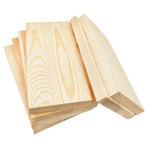 6 rechteckige Holzbretter, unlackierte Holzblöcke, 20 x 10 x 1,5 cm, blanko, Holz-Bastelblöcke zum Schnitzen, Malen und Brennen 6 rechteckige Holzbretter, unlackierte Holzblöcke, 20 x 10 x 1,5 cm, blanko, Holz-Bastelblöcke zum Schnitzen, Malen und Brennen von Anktily