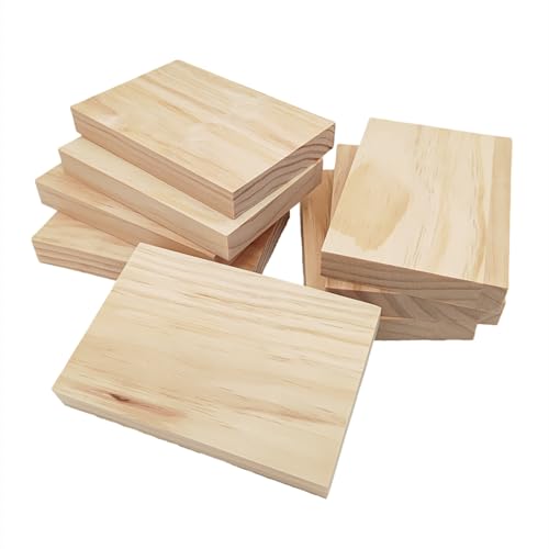 Unlackierte Holzblöcke zum Basteln, 15 x 10 x 2 cm, rechteckige Holzbretter, blanko, Whittling Holzblöcke zum Schnitzen, Malen und Brennen, 8 Stück Unlackierte Holzblöcke zum Basteln, 15 x 10 x 2 cm, rechteckige Holzbretter, blanko, Whittling Holzblöcke zum Schnitzen, Malen und Brennen, 8 Stück von Anktily