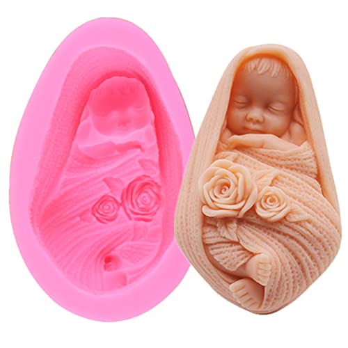 Baby-Silikonform für Fondant, Schokolade, Süßigkeiten, Kuchendekoration, Werkzeuge, Babyparty, Seife, Kerze, Gips, Polymer-Tonform Baby-Silikonform für Fondant, Schokolade, Süßigkeiten, Kuchendekoration, Werkzeuge, Babyparty, Seife, Kerze, Gips, Polymer-Tonform von Anktily