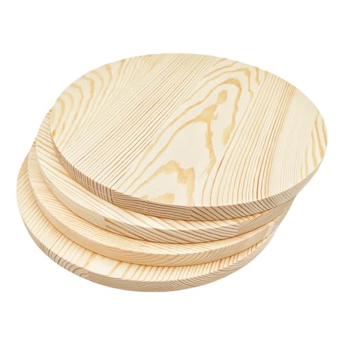 Kreis-Plakette aus Kiefernholz, 25 x 1,5 cm, blanko, unlackiert, rund, für Bastelprojekte, Gravur, Holzverbrennung, Malerei, 4 Stück Kreis-Plakette aus Kiefernholz, 25 x 1,5 cm, blanko, unlackiert, rund, für Bastelprojekte, Gravur, Holzverbrennung, Malerei, 4 Stück von Anktily