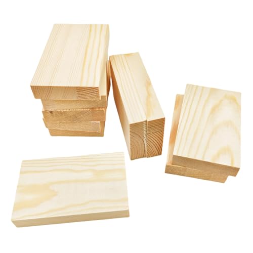 Rechteckige Holzbretter, unlackierte Holzblöcke zum Basteln, 10 x 6 x 1,5 cm, blanko, zum Schnitzen, Malen und Brennen, 10 Stück Rechteckige Holzbretter, unlackierte Holzblöcke zum Basteln, 10 x 6 x 1,5 cm, blanko, zum Schnitzen, Malen und Brennen, 10 Stück von Anktily