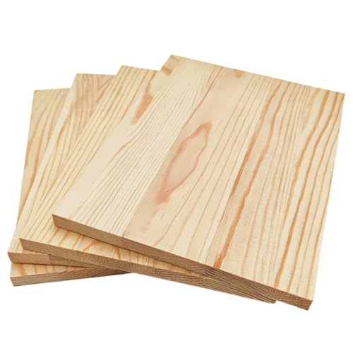 Rechteckige Holzbretter, unlackierte Holzblöcke zum Basteln, 20 x 15 x 1 cm, blanko, zum Schnitzen, Malen und Brennen, 4 Stück Rechteckige Holzbretter, unlackierte Holzblöcke zum Basteln, 20 x 15 x 1 cm, blanko, zum Schnitzen, Malen und Brennen, 4 Stück von Anktily