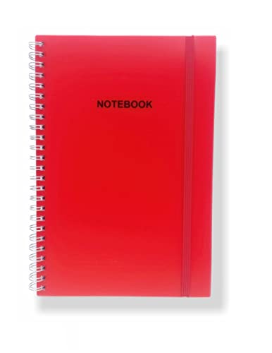 A4 Twinwire Wiro Bound Pastel Notebook Ruled Paper Pad Notes (Pastel Pink) (Red) von Ankush