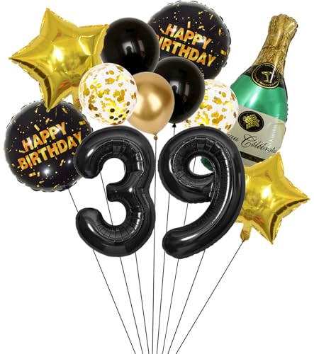 Anlgdi Folienballon Champagne Deko, Luftballon 39. Geburtstag Deko Frau, Geburtstagsdeko 39 Jahre Frauen, Helium Ballon Champagner Flasche Bier Happy Birthday Deko für 39. Geburtstag Party Deko Anlgdi Folienballon Champagne Deko, Luftballon 39. Geburtstag Deko Frau, Geburtstagsdeko 39 Jahre Frauen, Helium Ballon Champagner Flasche Bier Happy Birthday Deko für 39. Geburtstag Party Deko von Anlgdi