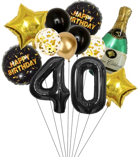Anlgdi Folienballon Champagne Deko, Luftballon 40. Geburtstag Deko Frau, Geburtstagsdeko 40 Jahre Frauen, Helium Ballon Champagner Flasche Bier Happy Birthday Deko für 40. Geburtstag Party Deko Anlgdi Folienballon Champagne Deko, Luftballon 40. Geburtstag Deko Frau, Geburtstagsdeko 40 Jahre Frauen, Helium Ballon Champagner Flasche Bier Happy Birthday Deko für 40. Geburtstag Party Deko von Anlgdi