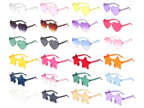 Anlising 24PCS Farben Party Brille, Herz Party Brillen, Hippie Brille, Herz Brille, Bunte Party Sonnenbrille, Candy Farbe Sonnenbrille, Herzbrille, für Stranddekorationen, Party, Foto-Requisiten Anlising 24PCS Farben Party Brille, Herz Party Brillen, Hippie Brille, Herz Brille, Bunte Party Sonnenbrille, Candy Farbe Sonnenbrille, Herzbrille, für Stranddekorationen, Party, Foto-Requisiten von Anlising
