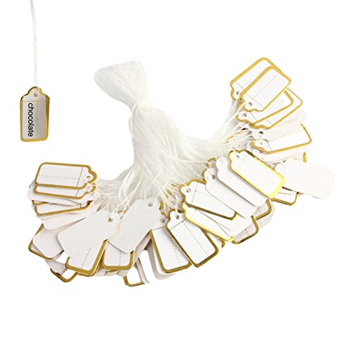 Anloximt 100 Stück Leere Etiketten mit Schnur Etiketten mit Schnur Geschenk-Hängeetiketten Personalisierte Geschenkanhänger Preisschilder Blanko-Versandschilder für Geschenke Schmuck Kleidung Anloximt 100 Stück Leere Etiketten mit Schnur Etiketten mit Schnur Geschenk-Hängeetiketten Personalisierte Geschenkanhänger Preisschilder Blanko-Versandschilder für Geschenke Schmuck Kleidung von Anloximt