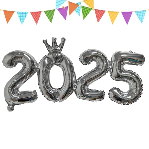 Anloximt 2025 Party-Luftballons,2025 Zahlen-Luftballons - Neujahrsdeko Luftballons Dekorationen,Folienballonzahlen für Hochzeiten, Geburtstagsfeiern, Feiertagsfeiern Anloximt 2025 Party-Luftballons,2025 Zahlen-Luftballons - Neujahrsdeko Luftballons Dekorationen,Folienballonzahlen für Hochzeiten, Geburtstagsfeiern, Feiertagsfeiern von Anloximt