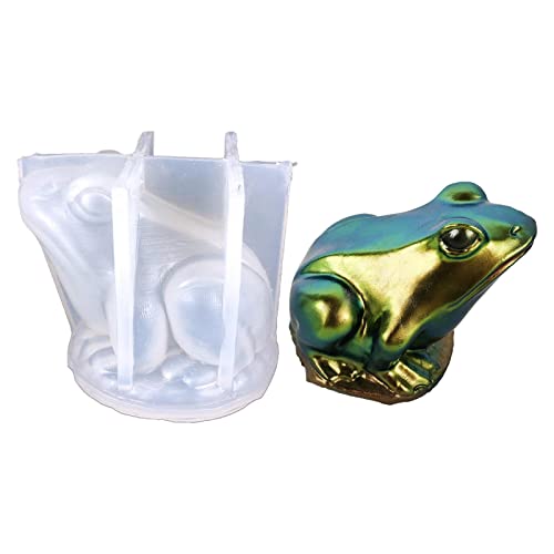 Anloximt Silikon-Froschform | Niedliche -Harzformen im Cartoon-Stil mit realistischen Froschformen - Epoxidharz-Formen, Harzguss, Wand-Desktop, Schränke, Halloween-Heimdekoration von Anloximt
