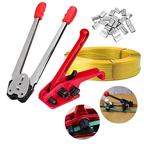 Manuelle Umreifungsset incl.Versiegelung Spanngerät 100m Umreifungsban 50 Stück Clips für Spanner PP/PET-Kunststoffverpackungen Manuelle Umreifungsset incl.Versiegelung Spanngerät 100m Umreifungsban 50 Stück Clips für Spanner PP/PET-Kunststoffverpackungen von Anmas Power
