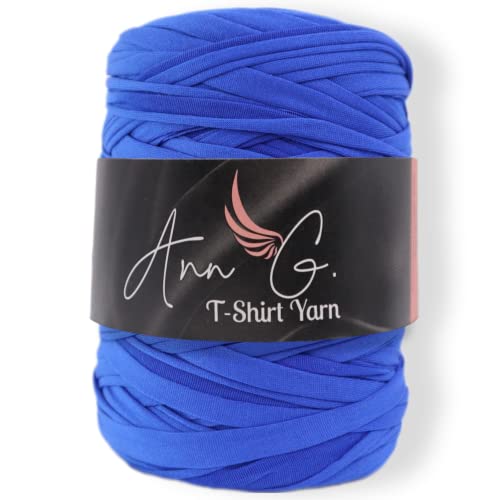 Ann G Hochwertiges T-Shirt-Garn, superweiches Polyester, 90 m, langlebig, fusselfrei, einheitliche Farbe, elastisch (blau) von Ann G