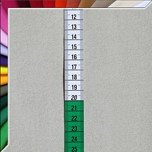 Bündchenstoff Schlauchware - 140 cm XXL Breite in ca. 60 Farben - Oeko-Tex Standard 100 - ab 25cm Länge (Sand) von Anna Kudella Bündchenstoff