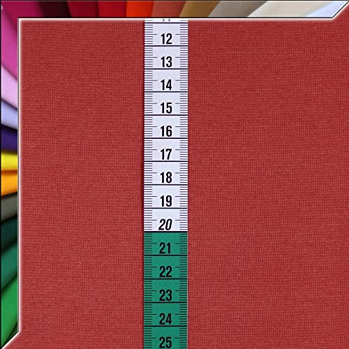 Bündchenstoff Schlauchware - 140 cm XXL Breite in ca. 60 Farben - Oeko-Tex Standard 100 - ab 25cm Länge (Terracotta) von Anna Kudella Bündchenstoff