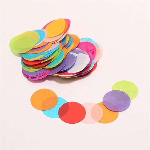 Annadue Konfetti, Farbenfrohe Konfetti, Wunderschön für DIY -Accessoires Hochzeit (Kreisförmige Farbe) von Annadue