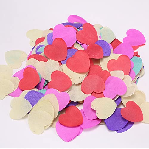 Annadue Konfetti, Farbenfrohe Konfetti, Wunderschön für DIY -Accessoires Hochzeit (Pfirsichherzfarbe) von Annadue