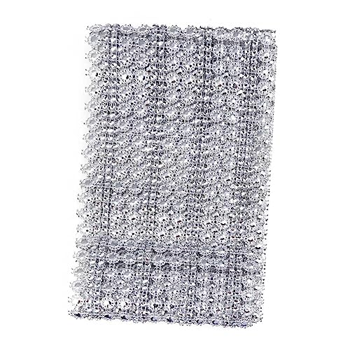 Anneome 1 16 Sonnenblumennetz Diamant hochzeitsdeko wedding decoration cake decoration tortendeko firmung hochzeitdeko Vasendekoration Kristallband Partyzubehör Kristall-Mesh-Wrap Silver von Anneome