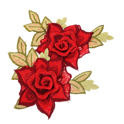 Anneome 1 Paar Blumenaufnäher Gestickte Patches für Kleidung zum Aufnähen Jacken Jeans Taschen Kreative DIY Dekoration für Kleidung und Accessoires Anneome 1 Paar Blumenaufnäher Gestickte Patches für Kleidung zum Aufnähen Jacken Jeans Taschen Kreative DIY Dekoration für Kleidung und Accessoires von Anneome