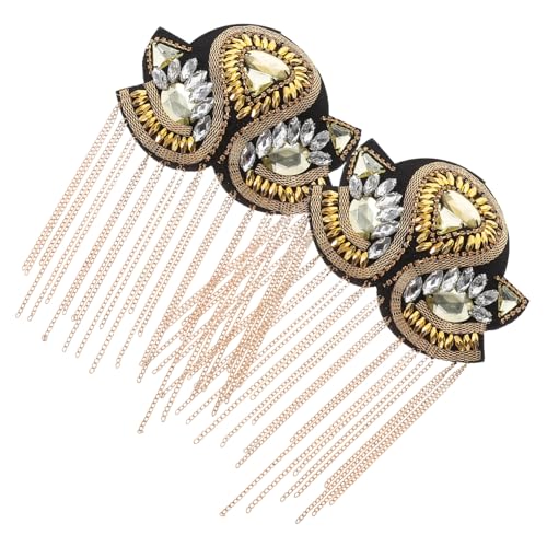 Anneome 1 Paar Goldene Vintage Epauletten mit Fransen Retro Punk Schulterabzeichen für Kostüme und Bühnenauftritte für Männer und Frauen Leicht und Langlebig Anneome 1 Paar Goldene Vintage Epauletten mit Fransen Retro Punk Schulterabzeichen für Kostüme und Bühnenauftritte für Männer und Frauen Leicht und Langlebig von Anneome