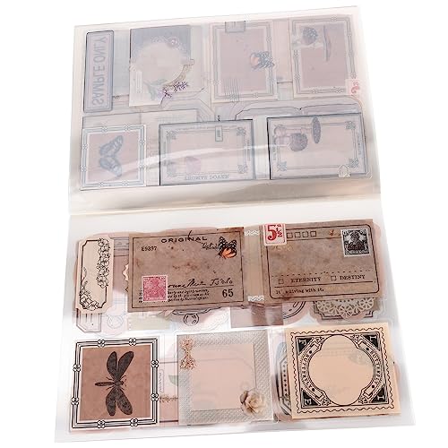 Anneome 1 Packung Vintage Aufkleber Scrapbook Sticker für Diy Journaling Ästhetische Retro Dekoration für Notizbücher und Alben für Bastelprojekte und Einladungen von Anneome