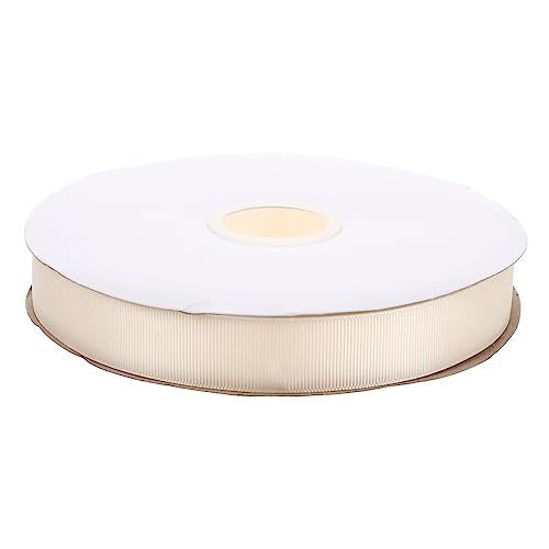 Anneome 1 Rolle 100 Handband Stoff verdrahtetes Band Polster Weiß dünn bunt flechtgürtel flechtstreifen Gewebtes Band stuhl gurtband ersatz reparaturset für terrassenmöbel Polyester Beige von Anneome