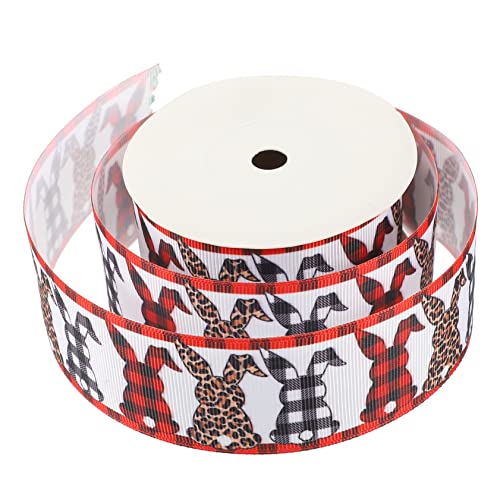 Anneome 1 Rolle Easter Dekoratives Geschenkband Bedrucktes DIY Bastelband für Ostern Breit zum Verpacken und Dekorieren von Geschenken und Partys von Anneome
