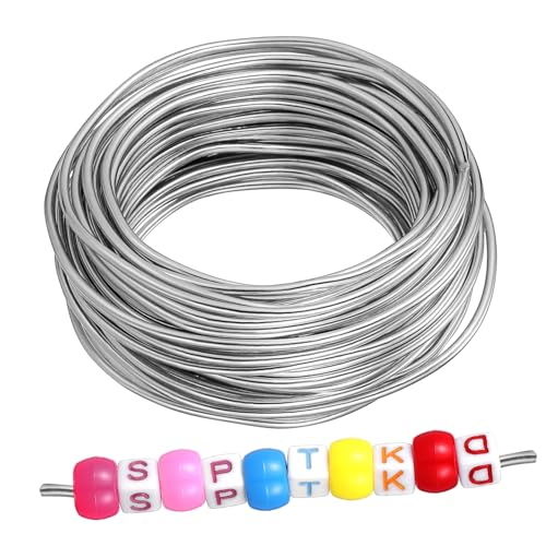 Anneome 1 Rolle Flexibler Aluminiumdraht Zum Basteln, Biegbarer Metalldraht Für Diy-projekte, Metall-bildhauerschnur, Schnur Zur Kranzherstellung, 3 Mm, 15 M Anneome 1 Rolle Flexibler Aluminiumdraht Zum Basteln, Biegbarer Metalldraht Für Diy-projekte, Metall-bildhauerschnur, Schnur Zur Kranzherstellung, 3 Mm, 15 M von Anneome