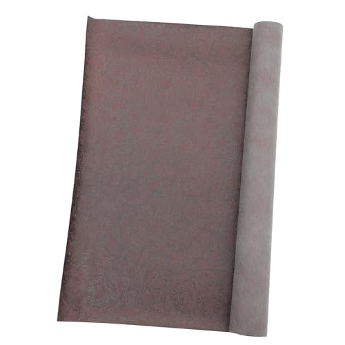 Anneome 1 Rolle Leder mit geometrischem Muster dekoration slico the craft handyumhängetasche geldbrse Herstellung leder stoff Lederflecken Lederstreifen für Bastelarbeiten Kunstleder Brown von Anneome
