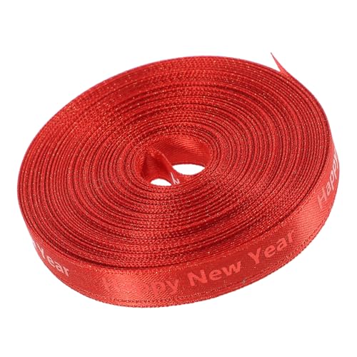Anneome 1 Rolle Neujahrs Geschenkband Schneidbares Strapazierfähiges Dekorationsband für Diy Handwerke Geeignet für Bouquets und Mehr Yards Anneome 1 Rolle Neujahrs Geschenkband Schneidbares Strapazierfähiges Dekorationsband für Diy Handwerke Geeignet für Bouquets und Mehr Yards von Anneome