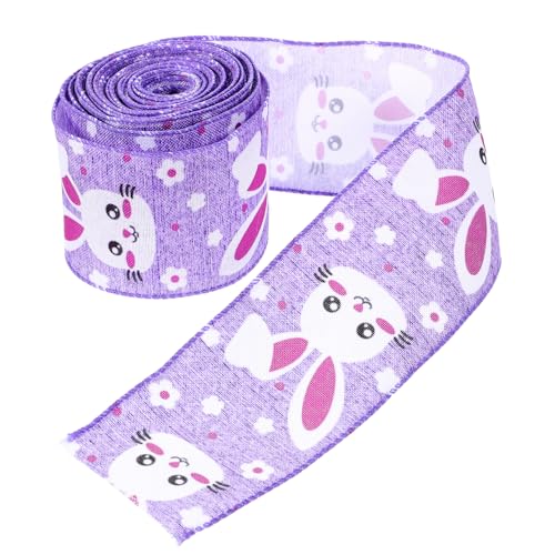 Anneome 1 Rolle Ostern Geschenkband mit Drahtkante Bedrucktes Dekoratives Band für Bastelarbeiten Geschenkverpackung und Festliche Projekte Anneome 1 Rolle Ostern Geschenkband mit Drahtkante Bedrucktes Dekoratives Band für Bastelarbeiten Geschenkverpackung und Festliche Projekte von Anneome