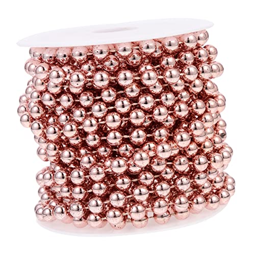 Anneome 1 Rolle Perlenkette für Diy Deko Hochwertige Perlenrolle Roségold für Hochzeiten Vorhänge Blumensträuße Vielseitige Bastelprojekte von Anneome