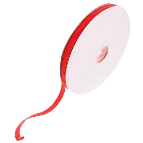 Anneome 1 Rolle Samtband Schleife velvet ribbon samtbänder satin ribbon Satinband handwerkliche Dekoration Party-Geschenkbänder basteln verpackungsband Bänder für Handwerk Bastelbänder rot von Anneome