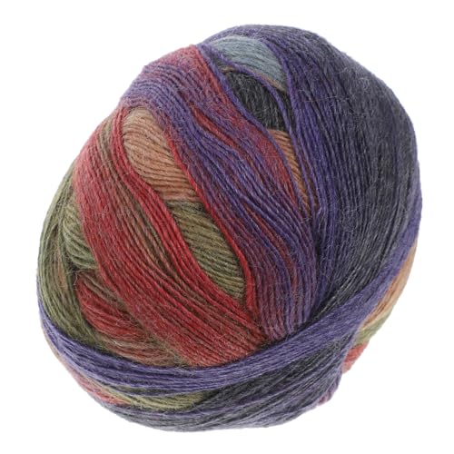 Anneome 1 Rolle Strickgarnmaterial Gefärbtes Häkelgarn Handstrickgarn Gehäkelte Schallinie Buntes Garn Aus Baumwolle von Anneome