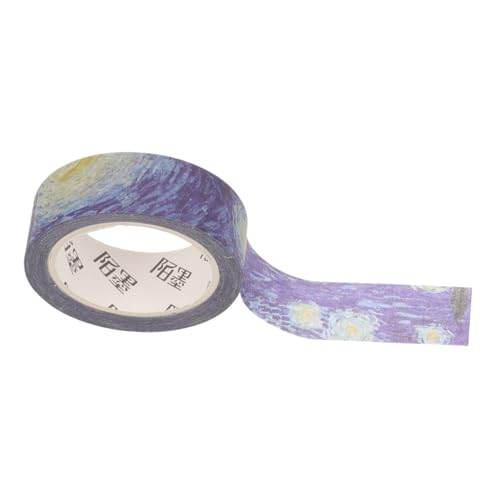 Anneome 1 Rolle Washi Tape für Scrapbooking Dekoratives Klebeband mit Van Gogh Farbthema für Diy Projekte Notizbuchgestaltung und Kalenderdekoration Selbstklebend und Abreißbar von Anneome