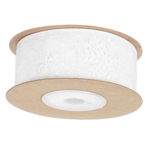 Anneome 1 Rolle Weihnachtliches Schneeflocken Band Breites Diy Geschenkband für Kreative Dekorationen Geschenkverpackungen und Bastelprojekte für Heimdekorationen und Festlichkeiten von Anneome