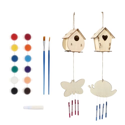 Anneome 1 Satz DIY Holz Vogelhaus Bausatz für Handbemaltes Vogelhaus zur Dekoration und Kreativen Gestaltung für Garten Zuhause und Bastelprojekte Klein Zufälliger Stil Zufällige Farbe Anneome 1 Satz DIY Holz Vogelhaus Bausatz für Handbemaltes Vogelhaus zur Dekoration und Kreativen Gestaltung für Garten Zuhause und Bastelprojekte Klein Zufälliger Stil Zufällige Farbe von Anneome