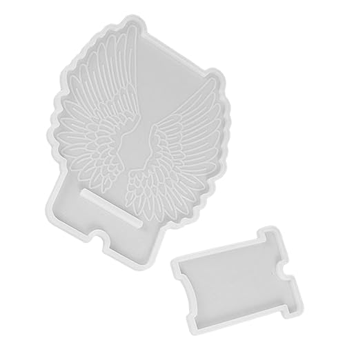 Anneome 1 Satz DIY Silikon Handyhalterung Form Flügel Design Handyhalterung Gießform für Kreative Projekte Einfach zu Bedienen Reinigen für DIY von Anneome