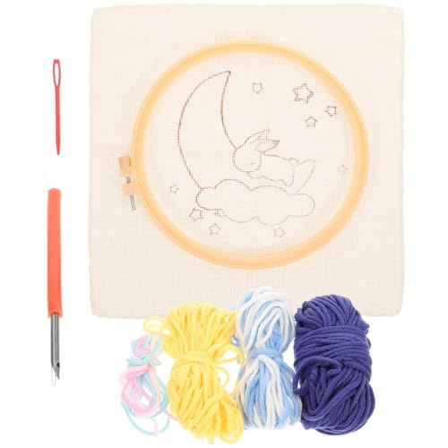 Anneome 1 Satz Diy Nähset für Komplettes Stickerei Kit mit Stickrahmen für Anfänger Einfach zu Bedienen Stabiles Material Kreative für Familie und Anneome 1 Satz Diy Nähset für Komplettes Stickerei Kit mit Stickrahmen für Anfänger Einfach zu Bedienen Stabiles Material Kreative für Familie und von Anneome