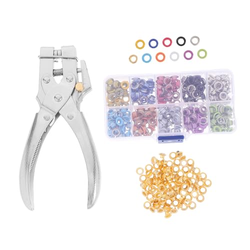 Anneome 1 Satz Grommet Eyelet Zangen Set Handheld Lochzange für Stoff Canvas Werkzeug für Banner Planen Kleidung Mit Aufbewahrungsbox Automatischem Rückstellmechanismus Anneome 1 Satz Grommet Eyelet Zangen Set Handheld Lochzange für Stoff Canvas Werkzeug für Banner Planen Kleidung Mit Aufbewahrungsbox Automatischem Rückstellmechanismus von Anneome