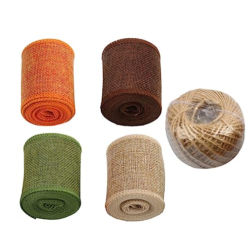 Anneome 1 Satz Hochzeitsband Dusche Juteband schwarzes Band Schleife Fest ribbon bandfeile hochzeitdeko bandalette geschenkband dekoset dekore für hochzeitsbänder Partyzubehör Leinenimitat von Anneome
