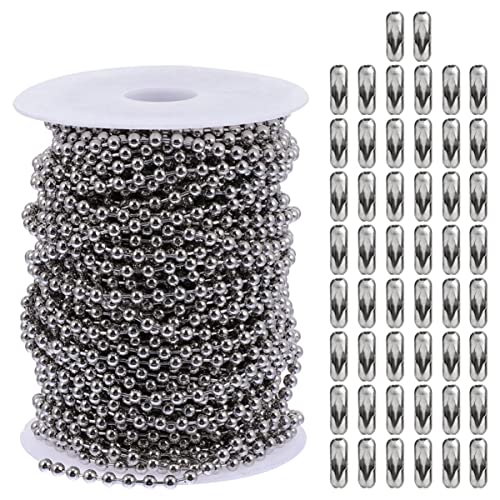 Anneome 1 Satz Kugelkette mit Clips DIY Halskette Erweiterbare Deckenventilator Kette Langlebig und Einfach Zuschneidbar für Individuellen Schmuck Anneome 1 Satz Kugelkette mit Clips DIY Halskette Erweiterbare Deckenventilator Kette Langlebig und Einfach Zuschneidbar für Individuellen Schmuck von Anneome