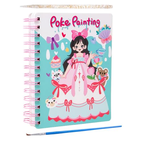 Anneome 1 Satz Malset Traumhaftes Malbuch für Prinzessinnen Sticken Einfaches Diy Malspielzeug für Eltern Junge Mädchen Interaktion von Anneome