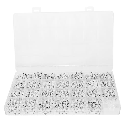 Anneome 1 Schachtel Acryl Buchstabenperlen für Diy Armbänder Schmuckherstellung für Kreative Projekte mit Freunden und Familie von Anneome