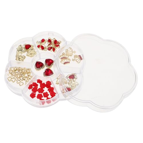 Anneome 1 Schachtel Alloy Nail Charms Herz Schmetterling Krone Nagel Schmuck Strass für Valentinstag Hochzeit Mädchen Maniküre Dekoration Anneome 1 Schachtel Alloy Nail Charms Herz Schmetterling Krone Nagel Schmuck Strass für Valentinstag Hochzeit Mädchen Maniküre Dekoration von Anneome