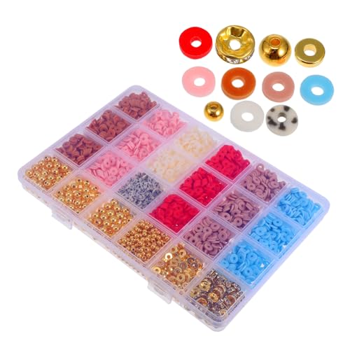 Anneome 1 Schachtel DIY Polymer Clay Perlen Bunte Schmuckperlen Armband Bastelset Sicher Geruchlos Kreativ Für Erwachsene Geschenkidee von Anneome