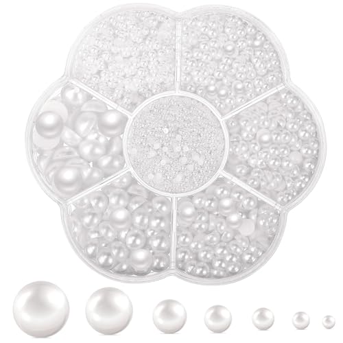 Anneome 1 Schachtel Flache Rückenperlen Glänzende Imitation im Bastelperlen für Diy Schmuck und Kreative Projekte für Armbänder Dekoration und Handwerk Anneome 1 Schachtel Flache Rückenperlen Glänzende Imitation im Bastelperlen für Diy Schmuck und Kreative Projekte für Armbänder Dekoration und Handwerk von Anneome