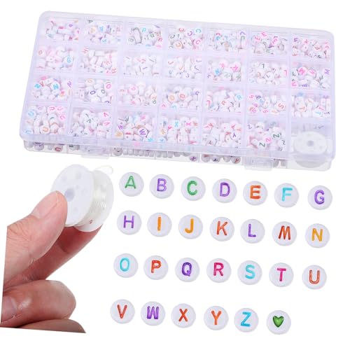Anneome 1 Schachtel aufbwahrungs-box buchstabenperlen schlusselketten verstauungsboxen lose geformt klein Armband-Bastelset mit Buchstaben Briefperlen für Schmuckherstellung Acryl Colorful Anneome 1 Schachtel aufbwahrungs-box buchstabenperlen schlusselketten verstauungsboxen lose geformt klein Armband-Bastelset mit Buchstaben Briefperlen für Schmuckherstellung Acryl Colorful von Anneome